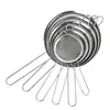Tamiz de Harina para el Hogar Acero Inoxidable Malla Fina Colador de Harina Herramienta de Horneado Ultra Fina Filtro Redondo