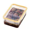 BNBS Caja de almacenamiento para huevos cocidos y huevos estofados para refrigerador con tapa, recipiente de almacenamiento de alimentos sellado y a prueba de fugas