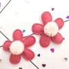 Sombreros para niños Hecho a mano DIY Accesorios Conejo Flor Lazo Bola Anillo para el cabello Horquilla Accesorios de ropa Horquilla