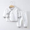 Ropa para bebé recién nacido algodón puro recién nacido 0 monje junio dividido cuatro estaciones fondo ropa de otoño para bebé traje de pantalones largos