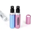 Botella de Perfume Mini Recargable de 5 ml Botella Cosmética Portátil Botella con Atomizador Contenedor de Spray Atomizador Botellas Recargables de Viaje