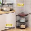 Estante de Almacenamiento de Cocina Estante de Almacenamiento de Mesa Artefacto Doméstico Escritorio Multicapa Gabinete Partición en Capas Estante para Colocar Platos