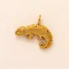 Colgante de Dibujos Animados de Animales 18K Básico para Bricolaje Acero Inoxidable Electroplateado al Vacío Color Dorado Cadena Ajustable de Conservación Color Europeo y Americano Accesorios