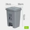 Cubo de basura médico con contenedor amarillo engrosado para objetos punzocortantes para almacenamiento de residuos de hospital y clínica con pedal
