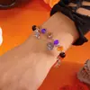 Amazon Transfronterizo Más Vendido Europeo y Americano Nuevo Pulsera de Halloween Araña Calabaza Colgante Pulsera de Cuentas