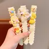 Acessório de Cabelo Kuromi Infantil, Faixa de Cabeça Urso Morango para Meninas, Tapa-franja para Menininha, Faixa de Cabelo com Velcro, Ornamento de Cabelo