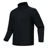 Coleção de primavera e outono, cor sólida, gola alta, vestuário de trabalho softshell, personalizável com logotipo, adequado para escritórios corporativos e concessionárias 4S