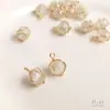 Alambre de Cobre Relleno de Oro de 14 Quilates que Conserva el Color Envuelto Alrededor de Piedra Ojo de Gato Perla Colgante para Joyería Hecha a Mano DIY Colgantes Pendientes Accesorios para Colgar en Orejas