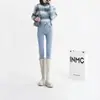 Jeans Engrosados con Forro de Felpa para Mujer Otoño e Invierno Cintura Alta Skinny Pantalones Cálidos con Terciopelo Exterior Usar de una Sola Pieza Terciopelo Otoño e Invierno Pantalones Nuevos