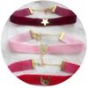 Moda Retro Menina Bonita Cosplay Estrela Lua Coração Veludo Gargantilha Colar Corrente da Clavícula Venda Direta de Fábrica