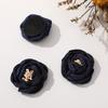 Borde Quemado Vintage Brote Flor Tridimensional Corazón Flor Camelia DIY Hecho a Mano Combinación Perfecta Pasador Accesorios para el Cabello Accesorios para Ropa Venta al por Mayor