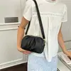 Bolsa de Ombro Cruzado Versátil Elegante Plissada de Grande Capacidade de Alto Valor Nova Moda Simples de Nicho Verão 2026
