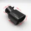 Acessório decorativo de modificação de ponteira de escapamento universal para carros transfronteiriços, silenciador de aço inoxidável, capa de escapamento de tubo duplo