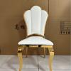 Hotel Restaurante Salón de Banquetes Boda Acero al Carbono Respaldo Suave Flor de Ciruelo Silla Taburete Silla Tiffany Silla de Banquete