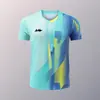 Uniformes Nuevos de Tenis de Mesa para Hombres y Mujeres, Uniformes de Tenis de Mesa de Secado Rápido con Mangas Cortas para Entrenamiento, Niños y Estudiantes, Ropa Deportiva de Competición, Verano 6678