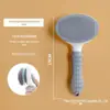 Pente para Animais de Estimação, Pressão com um Clique para Remover Pelos Soltos, Pente para Remoção de Pelos, Pente para Remoção de Pelos de Cães e Gatos, Pente Especial para Gatos, Suprimentos para Animais de Estimação