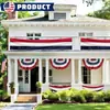 Conjunto de decoração de Dia da Independência da Amazon para o exterior transfronteiriço, banner de bandeira para pátio, decoração de dístico, atacado