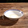 Azúcar Agua Tazón Postre Tazón Cerámica Estilo Cantonés Jengibre Leche Tazón Doble Piel Leche Tazón Color Bajo Vidriado Vajilla Comercial Azul y Flor