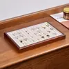Caja de Exhibición Pequeña para Thangka, Bandeja de Madera Maciza para Joyería, Caja de Almacenamiento para Joyería, Bandeja de Exhibición para Anillos de Joyería, Soporte de Exhibición para Joyería