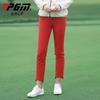 Pantalones deportivos de golf de verano PGM para mujer, cómodos, ajustados, de terciopelo, adelgazantes, hasta el tobillo, suministro directo de fábrica.