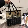 Bolsa cosmética portátil de gran capacidad, bolsa de aseo translúcida de oso de moda, nueva bolsa de almacenamiento de moda estilo coreano para mujer