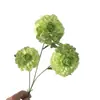 Nueva Flor Artificial Tres Cabezas Dragón Carpa Koi Peonía Decoración de Boda Flor de Seda Adornos de Decoración para el Hogar Flor de Peonía Koi