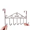 Estante de Almacenamiento con Gancho para Puerta Sin Taladro, Estante de Almacenamiento para Ropa Montado en la Parte Trasera de la Puerta Sin Clavos, Perchero