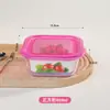 Fiambrera Cuadrada de Vidrio Apta para Microondas, Especialmente Diseñada para Oficinistas y Estudiantes, Juego de Fiambreras para Conservación de Alimentos