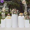 Toalha de Mesa de Ferro para Sobremesas Adereços de Casamento Conjunto de Mesa de Sobremesas Cobertura de Ornamento Cilíndrico Decoração de Festa Capa de Poeira