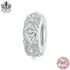 Serie de cuentas espaciadoras de silicona con diseño original de animal Evele combinación de accesorios para joyería DIY de plata de ley s925