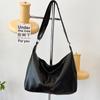 Bolso de Hombro de PU Suave para Mujer 2023 Otoño e Invierno Nuevo Bolso de Mujer Versátil Simple Retro Elegante Bolso Cruzado Estilo Coreano