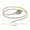 Pulsera de Cadena de Garra de Fábrica de Origen Europea y Americana con Forma de Serpiente con Pedrería Simple para Fiesta de Noche Moda Zirconio Joyería Transfronteriza de Comercio Exterior
