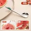 Cuchara de Patito de Dibujos Animados con Sandía, Cubierto Doméstico de Acero Inoxidable de Doble Propósito, Cuchara de Alto Valor para Comer y Sopa