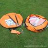 Puerta de fútbol portátil para niños de Amazon, plegable, de playa, con almacenamiento y apertura rápida, ideal para parque infantil, red de fútbol de tela.