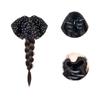Peruca Ponto de Bolinha Trança Baixa Trança Cabelo Artificial Trança Longa Acessórios de Cabelo Prendedor de Presilha Trança de Peruca Rabo de Cavalo