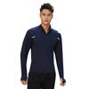 Otoño e Invierno para Hombre de Secado Rápido Transpirable Manga Larga Cuello Medio Cierre Fitness Running Entrenamiento Deportivo Top