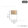 Frasco de Tubo de Ensaio Sub-Embalagem Grão de Café Tampa de Bambu Frasco Tubo Tanque Selado Rosca Diâmetro 30mm Frasco de Vidro Reagente Alto Borosilicato