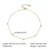 Amazon Fashion Pulseira Simples de Alto Padrão Tornozeleira Colar Feminino Ouro 18K Aço Titânio Dopamina Meninas Influenciadoras da Internet