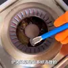 Cepillo de Alambre para Estufa de Acero Inoxidable de Doble Cabezal con Diseño de Cerdas Duras, Cepillo para Estufa, Cepillo Limpiador de Espacios para Estufa de Gas y Utensilios de Cocina