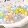 Cuentas redondas de resina con purpurina imitación ojo de gato de 10 mm para pulseras, collares y accesorios de joyería hechos a mano DIY