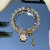 Pulsera Año Nuevo del Dragón 2024 para Mujer Pulsera Imitación Cinabrio Bollo de Dragón Nuevo Estilo Chino Joyería Estilo Chino Año del Dragón