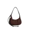 Estilo preguiçoso nicho retrô bolsa plissada formato bolinho feminina 2026 novo outono estilosa croissant para trabalho bolsa de ombro única feminina