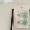 Par de Pinzas para el Cabello con Forma de Corazón y Flor de Malla Nian Nian para Niños, Pinza Lateral, Pinza para el Flequillo