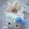 Lindo Scrunchie de Peluche de Gatito con Lunares Versátil para Cola de Caballo Femenina Banda para el Cabello de Dibujos Animados para Niños