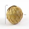 Mini pelota pequeña de bambú, pelota de bambú tejida, pelota pequeña de cuju, juguete de bambú, pelota de bambú, artesanías decorativas creativas de bambú