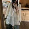 Vestido de crochê tipo regata em camadas de Dongdaemun, Coreia, com bordado intrincado, excelente textura e deslumbrante quando usado