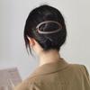 Pinza para el cabello grande de una línea que combina con todo para la parte posterior de la cabeza de mujer, rizador de cabello, simple color sólido, pinza giratoria de una línea