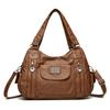 Bolso Suave de Cuero Multicapa Nuevo 2026 para Mujer, Bolso para Mamá de Mediana Edad y Mayor, Bolso de Hombro de Moda de Gran Capacidad, Bolso Cruzado para Compras