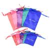 Bolsa de satén multicolor con cordón, bolsa para guardar joyas, bolsa para objetos pequeños, bolsa para joyas a prueba de polvo, personalizable