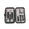 Kit de cortadores de unha verde escuro com 18 peças cortadores de unha cortadores de unha bolsa com zíper kit de ferramentas para unhas com 6 peças